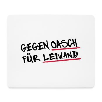 Oaschleiwand 2 - Mousepad (Querformat) - Weiß - Vorne