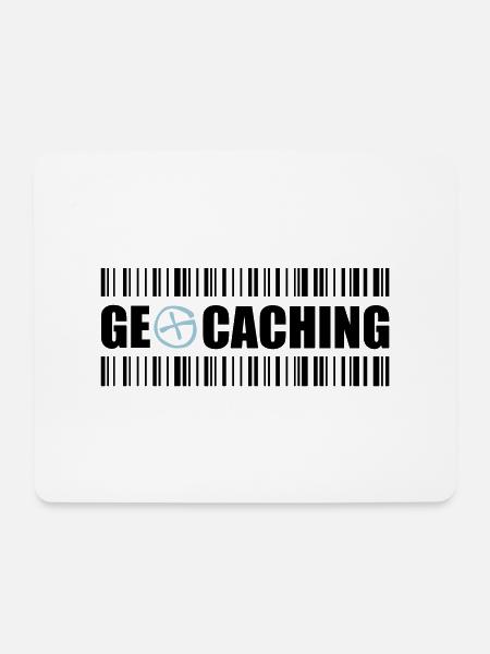 Geocaching Barcode - 2colors - 2O12 - Mousepad (Querformat) - Weiß
