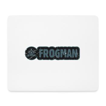 FROGMAN BLUE plongée sous marine - Tapis de souris (format paysage) - blanc - Devant