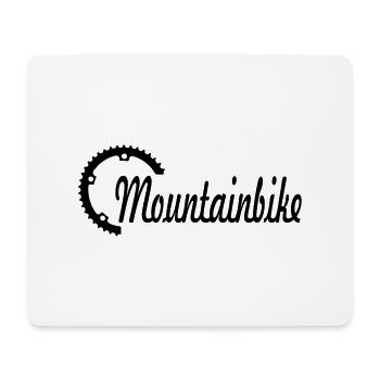 mountain bike - Mouse Pad (horizontal) - white - Front
