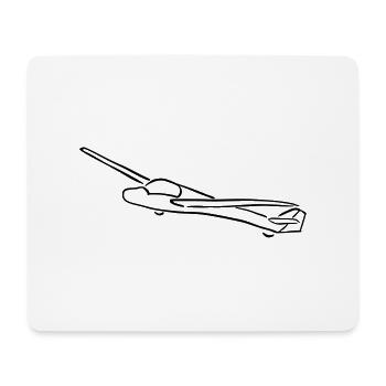 glider - Tapis de souris (format paysage) - blanc - Devant