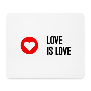 L'amour c'est l'amour - Tapis de souris (format paysage) - blanc - Devant