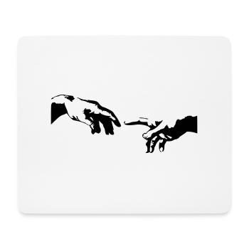 der Hand - Mousepad (Querformat) - Weiß - Vorne