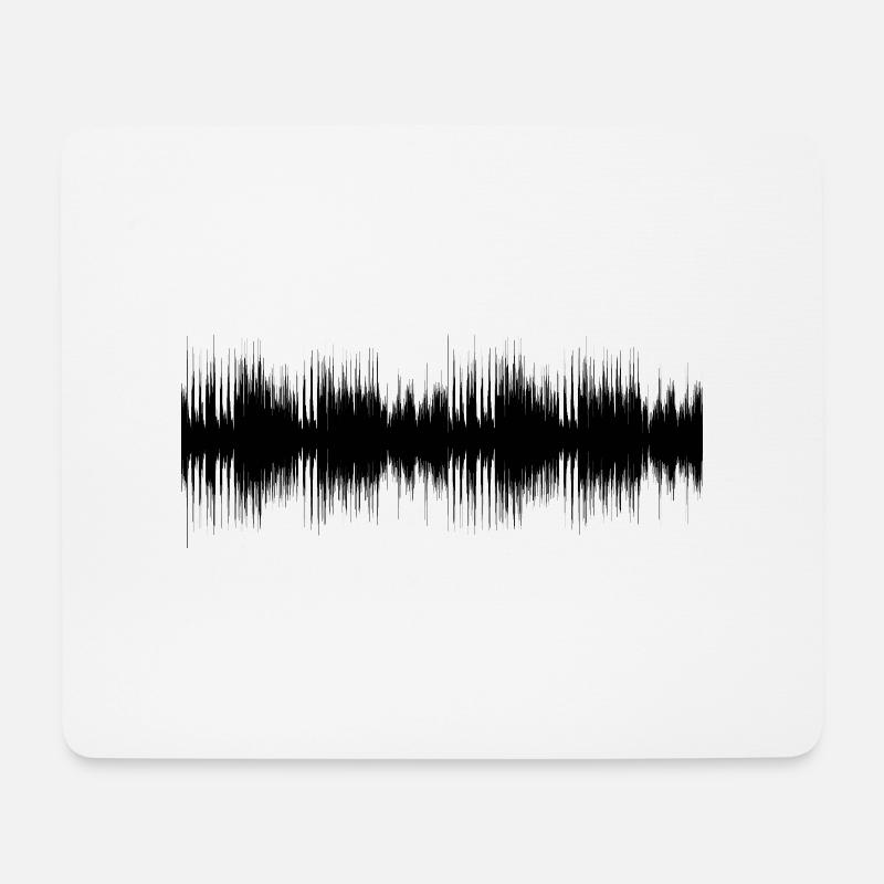 Audio - Mousepad (Querformat) - Weiß