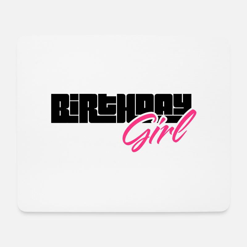 birthday girl - Mouse Pad (horizontal) - white
