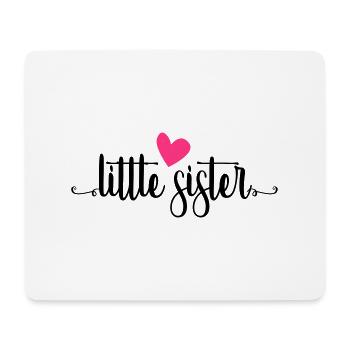 little sister - Mousepad (Querformat) - Weiß - Vorne