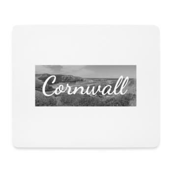 Retro Lettering at a Cornwall Beach England - Mousepad (Querformat) - Weiß - Vorne
