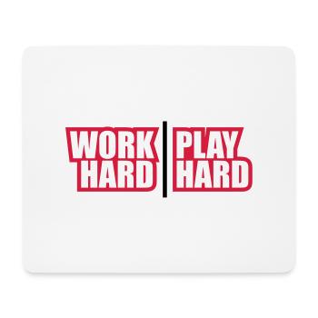 work_hard_play_hard_rp2 - Tapis de souris (format paysage) - blanc - Devant