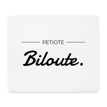 Petiote - Biloute. - Tapis de souris (format paysage) - blanc - Devant