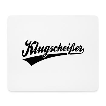 Geek Pride: Klugscheißer - Mousepad (Querformat) - Weiß - Vorne