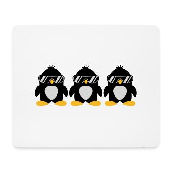 Penguin Team - Mousepad (Querformat) - Weiß - Vorne