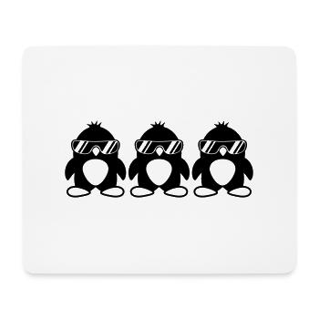 Penguin Team - Mousepad (Querformat) - Weiß - Vorne