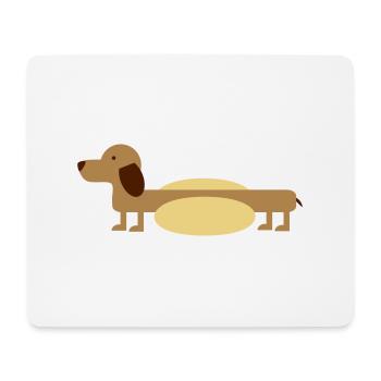 Hot-Dog - Mousepad (Querformat) - Weiß - Vorne