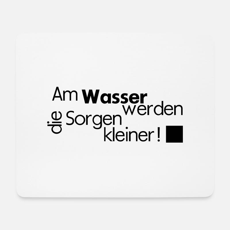wasser - Mousepad (Querformat) - Weiß