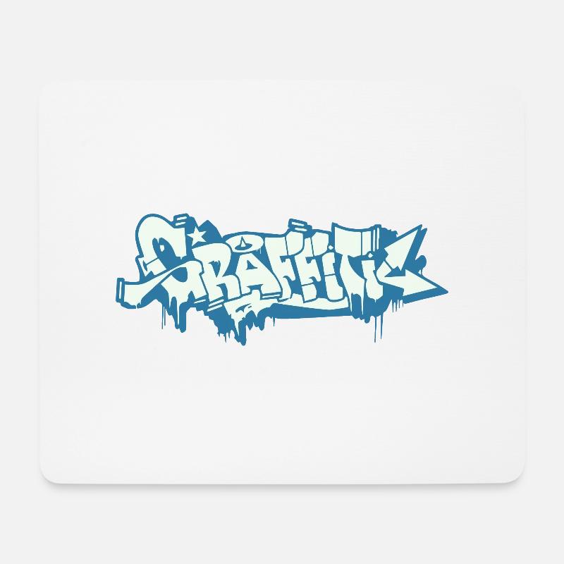 GRAFFITI - Mouse Pad (horizontal) - white
