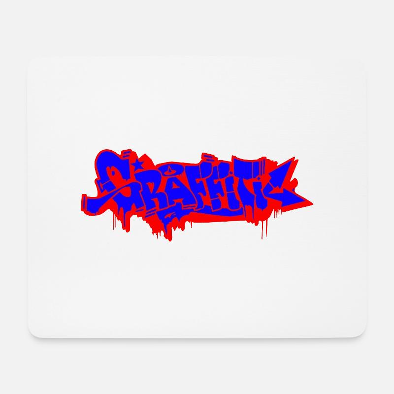 GRAFFITI - Mousepad (Querformat) - Weiß