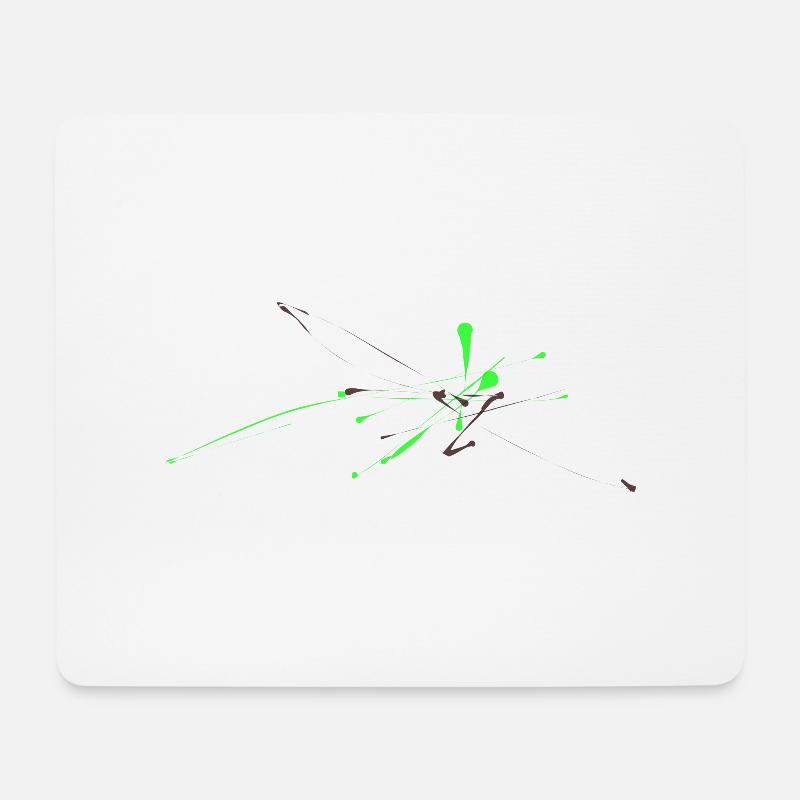 Frarbkleckse - Mousepad (Querformat) - Weiß