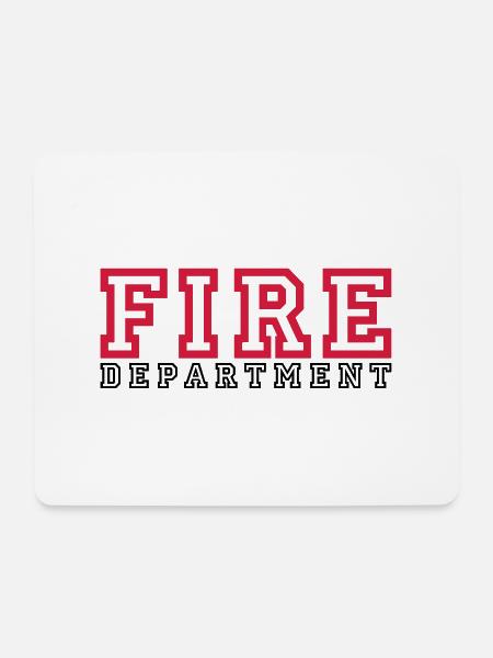 FIRE lettering Department - Mouse Pad (horizontal) - white