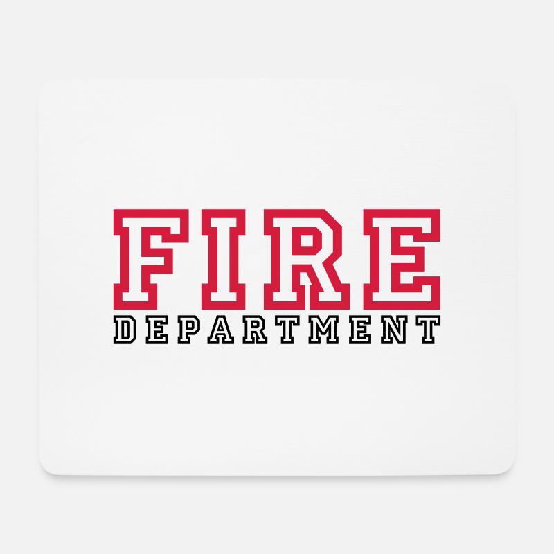 FIRE lettering Department - Mouse Pad (horizontal) - white