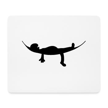 Hammock sleep cozy holiday chill - Mouse Pad (horizontal) - white - Front