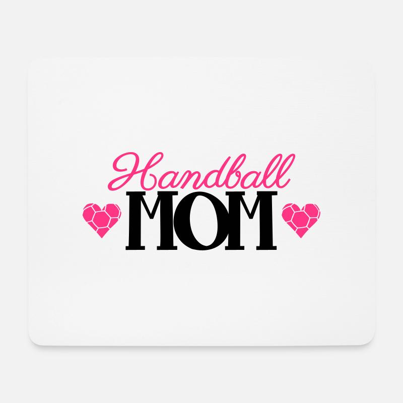 Handball Mom - Mousepad (Querformat) - Weiß