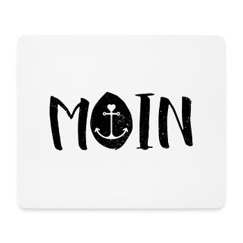 MOIN mit Anker - Mousepad (Querformat) - Weiß - Vorne