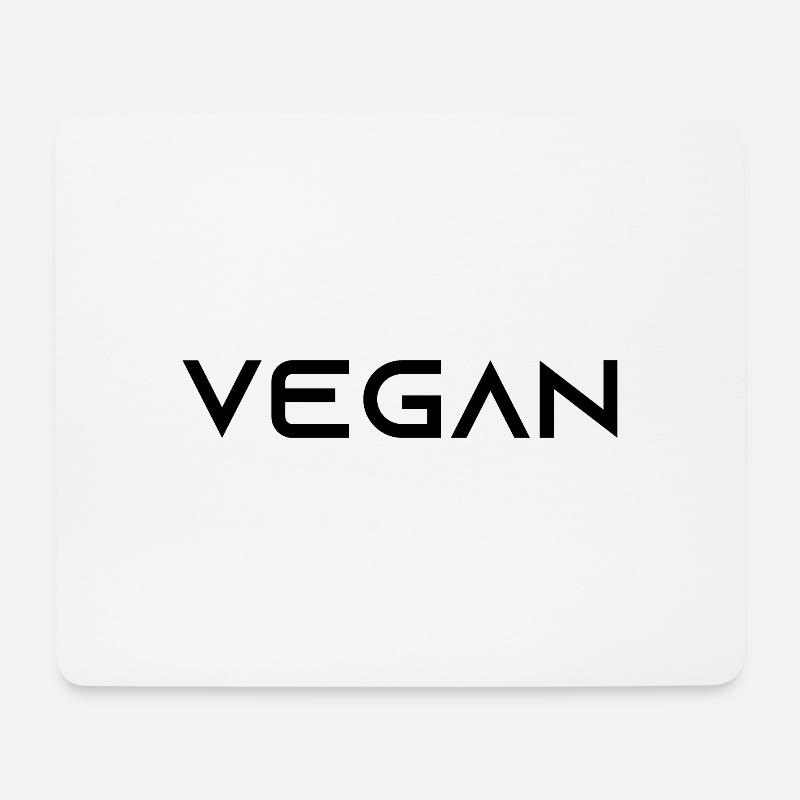 VEGAN - Veganerin - Veganer - tierlieb - Mousepad (Querformat) - Weiß
