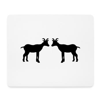 ziege2 - Mousepad (Querformat) - Weiß - Vorne