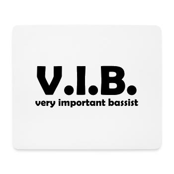 very important bassist - Mousepad (Querformat) - Weiß - Vorne