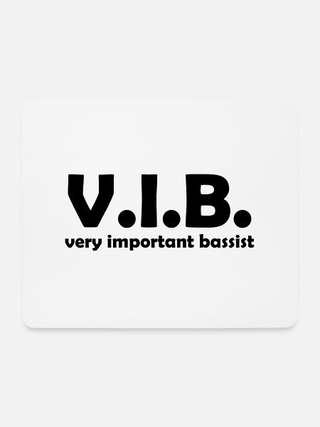 very important bassist - Mousepad (Querformat) - Weiß