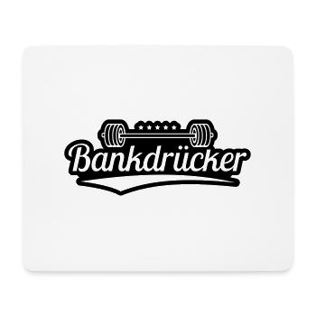 bankdruecker_gu1 - Mousepad (Querformat) - Weiß - Vorne