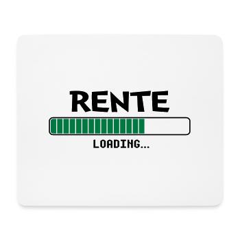 Rente loading... - Mousepad (Querformat) - Weiß - Vorne