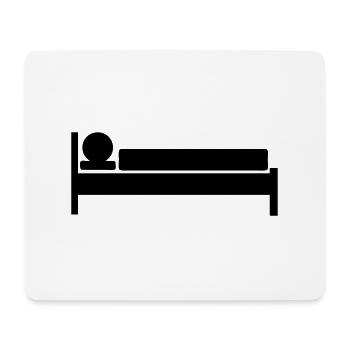 icon lit dormir dort - Tapis de souris (format paysage) - blanc - Devant