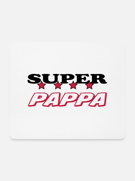 Super pappa - Mouse Pad (horizontal) - white