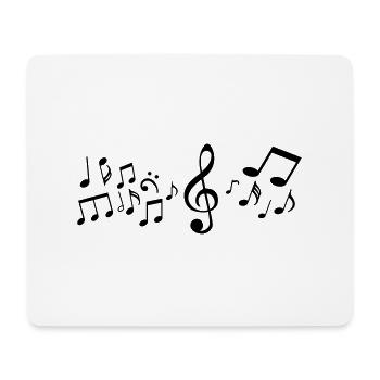 Melodie Musik Noten - Mousepad (Querformat) - Weiß - Vorne