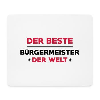Bürgermeister Bürgermeisterin Stadt Rathaus Staat - Mousepad (Querformat) - Weiß - Vorne