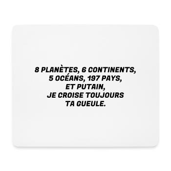 Humour - Drôle - Blague - Rire - Fun - Cool - Tapis de souris (format paysage) - blanc - Devant