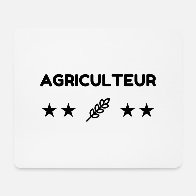 Landwirt / Bauer / Landwirtschaft / Traktor - Mousepad (Querformat) - Weiß