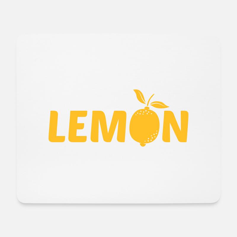 Design Logo LEMON - Mousepad (Querformat) - Weiß
