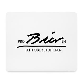Probieren geht über studieren - Mousepad (Querformat) - Weiß - Vorne