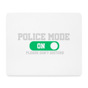 Police mode on do not disturb - Mouse Pad (horizontal) - white - Front