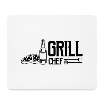 grill chef - Mousepad (Querformat) - Weiß - Vorne
