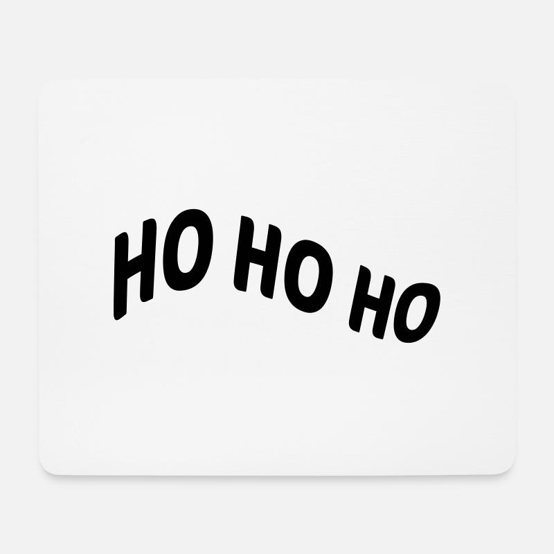 Ho Ho Ho - Mousepad (Querformat) - Weiß