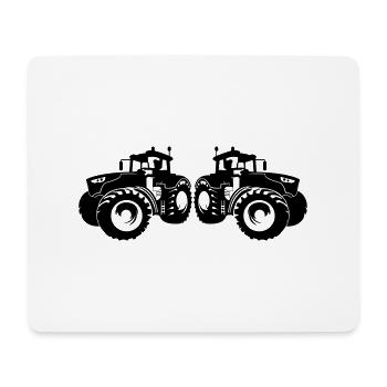 traktor_2 - Mousepad (Querformat) - Weiß - Vorne