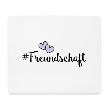 freundschaft herzen - Mousepad (Querformat) - Weiß - Vorne