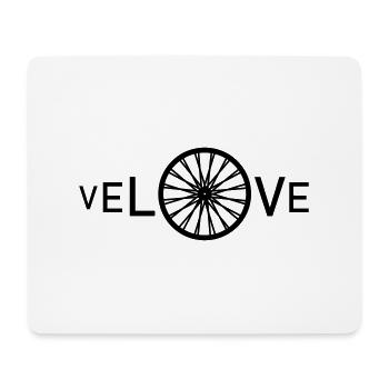 L’amour du vélo - Tapis de souris (format paysage) - blanc - Devant