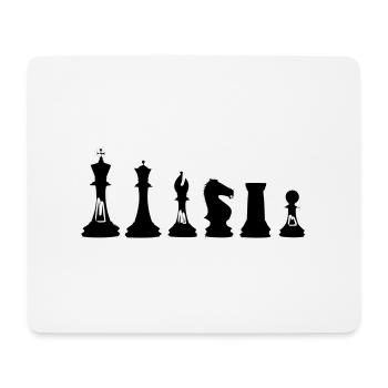 Schach - Mousepad (Querformat) - Weiß - Vorne