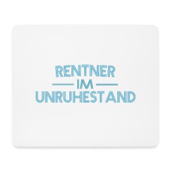 Rentner im Unruhestand lustig Opa Geschenk Rente - Mousepad (Querformat) - Weiß - Vorne