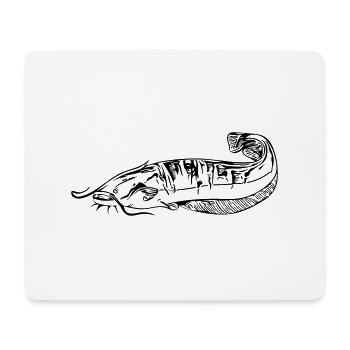 Silure - pêche silure - Tapis de souris (format paysage) - blanc - Devant