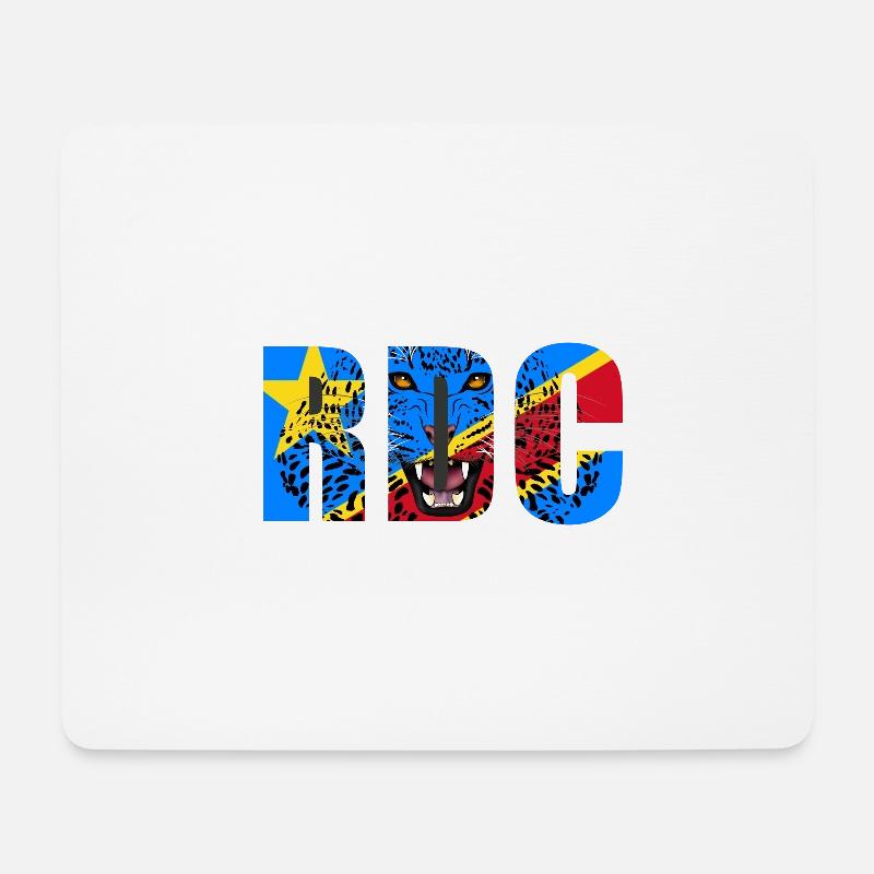 DRC, Demokratische Republik Kongo - Mousepad (Querformat) - Weiß